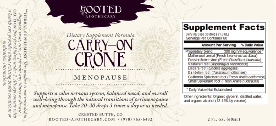 Carry-on Crone Tincture